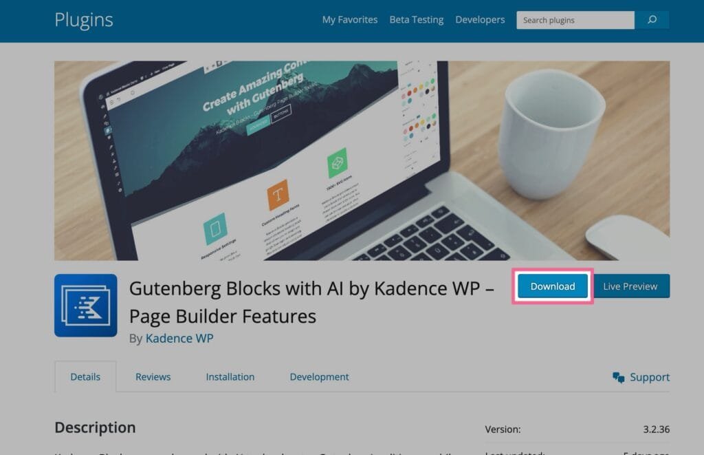 Delete Empty Section in Kadence