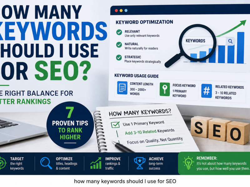 how many keywords should I use for SEO