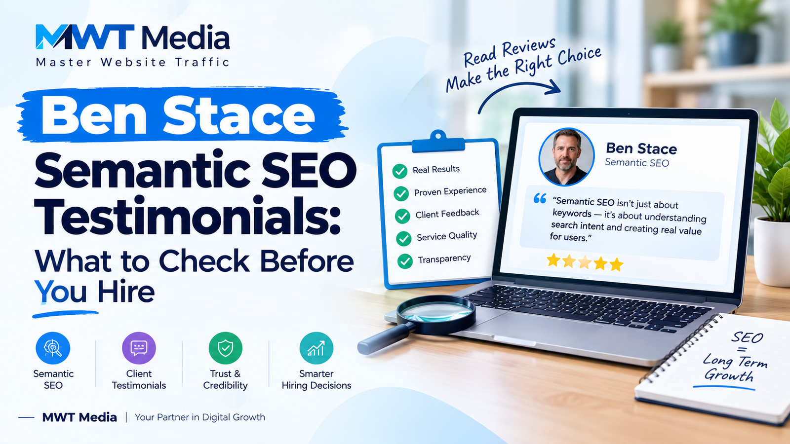 Ben Stace Semantic SEO Testimonials